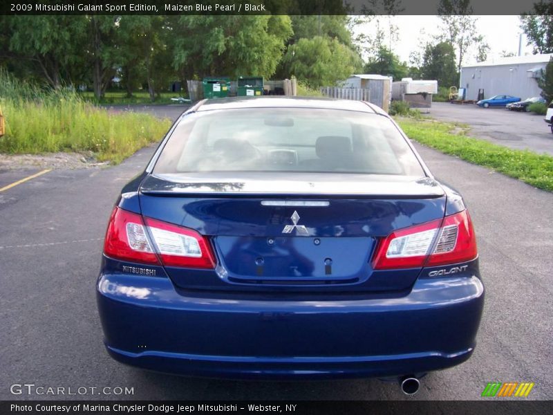 Maizen Blue Pearl / Black 2009 Mitsubishi Galant Sport Edition