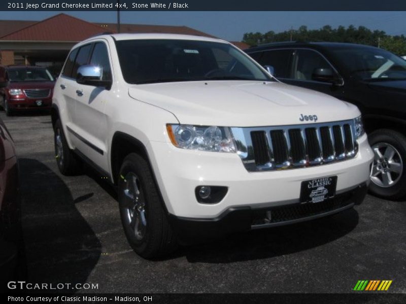 Stone White / Black 2011 Jeep Grand Cherokee Limited 4x4