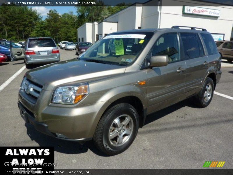 Mocha Metallic / Saddle 2008 Honda Pilot EX-L 4WD