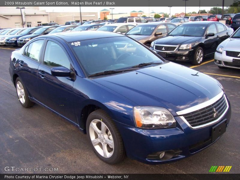 Maizen Blue Pearl / Black 2009 Mitsubishi Galant Sport Edition