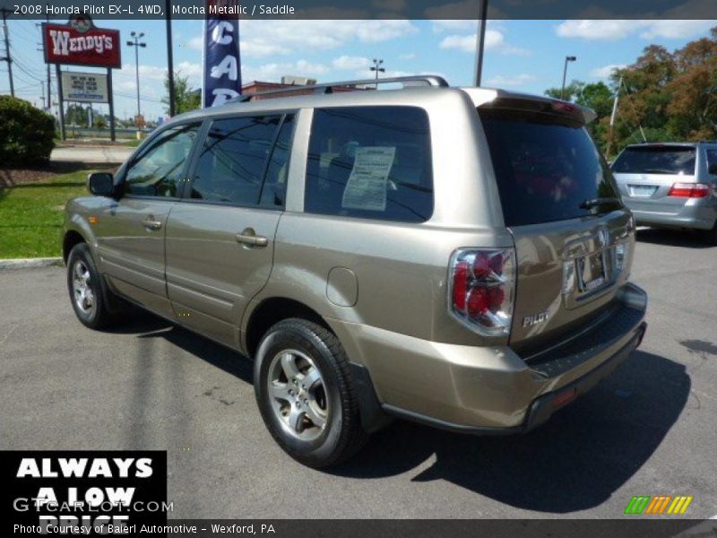 Mocha Metallic / Saddle 2008 Honda Pilot EX-L 4WD