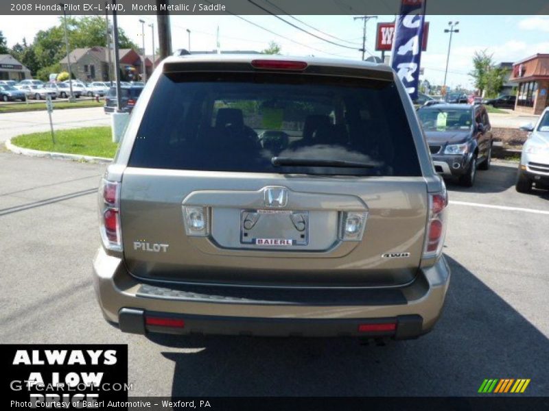 Mocha Metallic / Saddle 2008 Honda Pilot EX-L 4WD