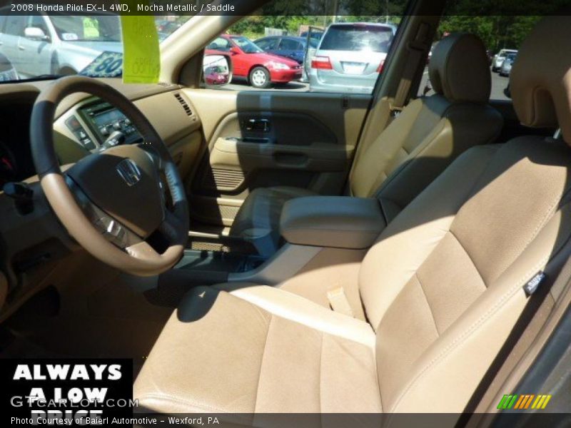Mocha Metallic / Saddle 2008 Honda Pilot EX-L 4WD