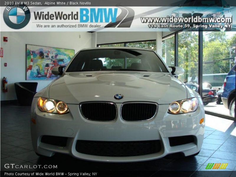 Alpine White / Black Novillo 2010 BMW M3 Sedan