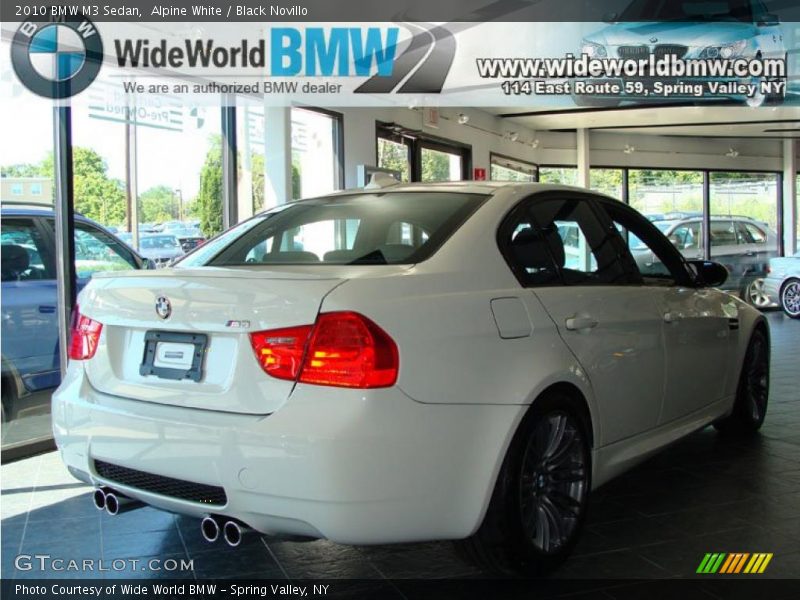 Alpine White / Black Novillo 2010 BMW M3 Sedan