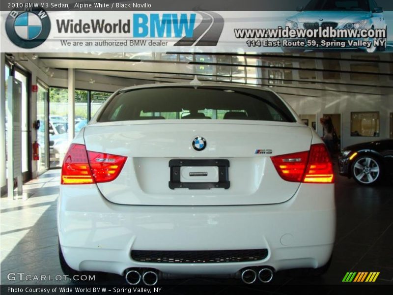 Alpine White / Black Novillo 2010 BMW M3 Sedan