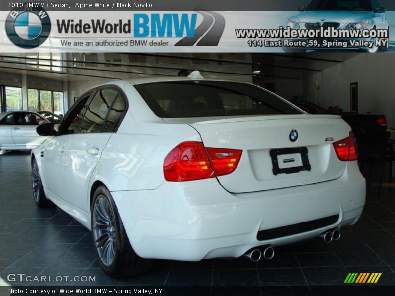 Alpine White / Black Novillo 2010 BMW M3 Sedan