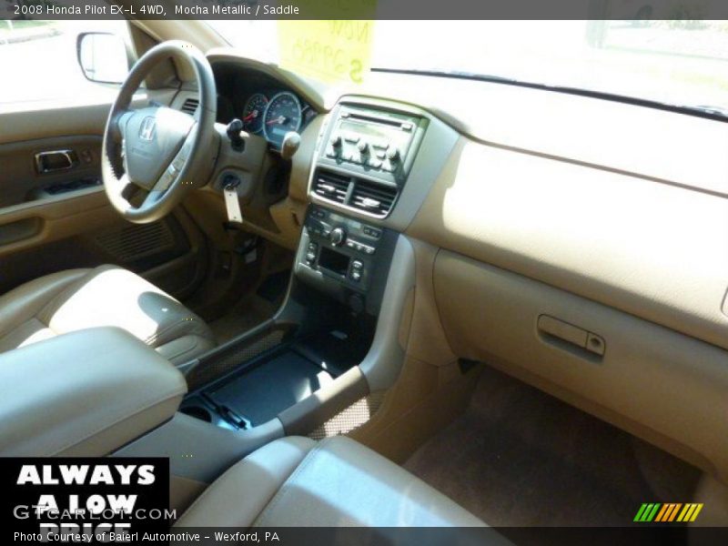 Mocha Metallic / Saddle 2008 Honda Pilot EX-L 4WD