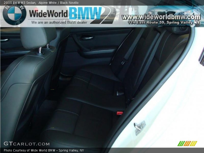 Alpine White / Black Novillo 2010 BMW M3 Sedan