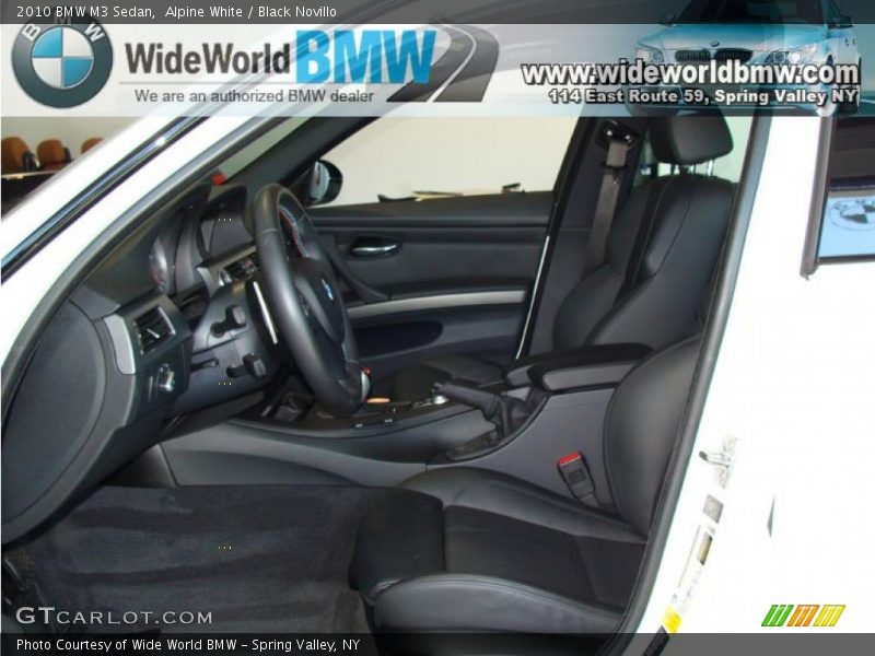 Alpine White / Black Novillo 2010 BMW M3 Sedan