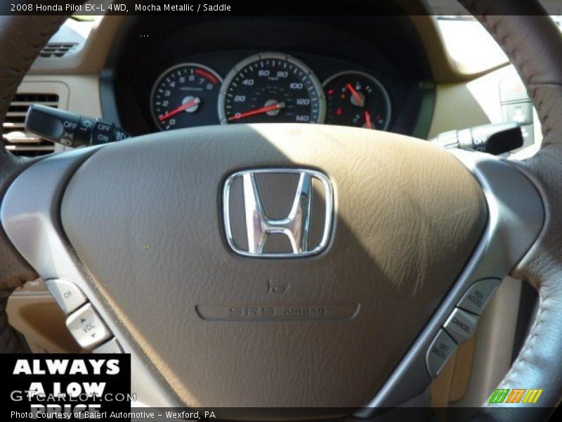 Mocha Metallic / Saddle 2008 Honda Pilot EX-L 4WD