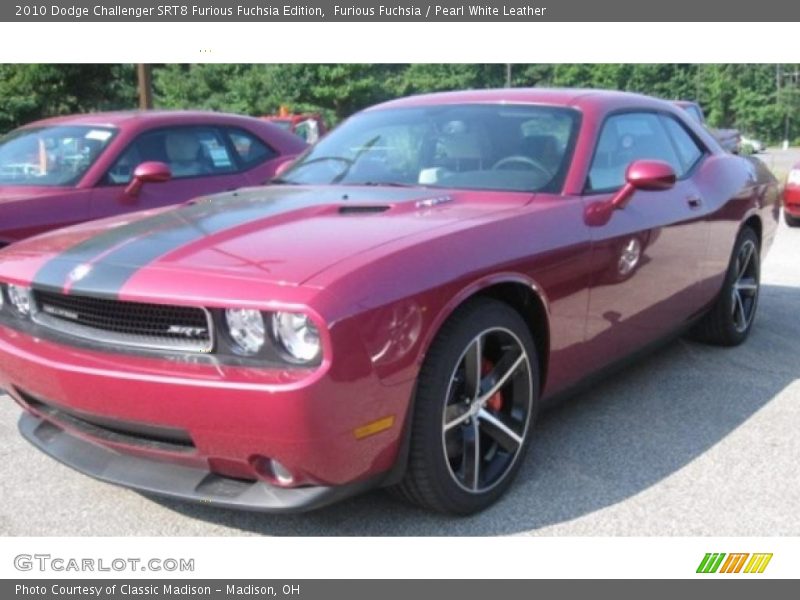 Furious Fuchsia / Pearl White Leather 2010 Dodge Challenger SRT8 Furious Fuchsia Edition