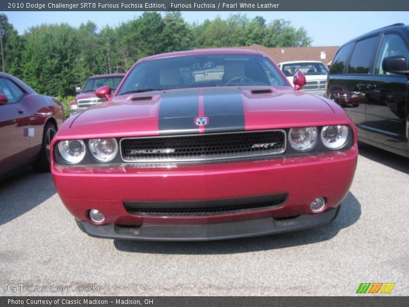 Furious Fuchsia / Pearl White Leather 2010 Dodge Challenger SRT8 Furious Fuchsia Edition