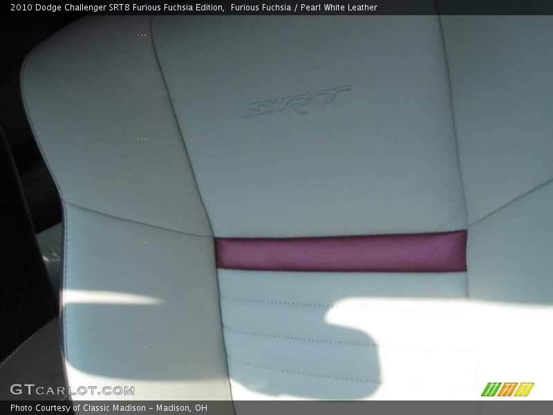 Furious Fuchsia / Pearl White Leather 2010 Dodge Challenger SRT8 Furious Fuchsia Edition