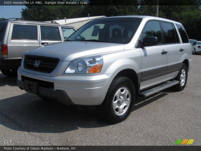 Starlight Silver Metallic / Gray 2003 Honda Pilot LX 4WD