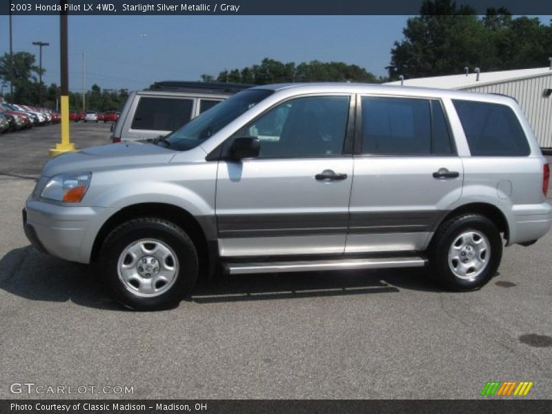 Starlight Silver Metallic / Gray 2003 Honda Pilot LX 4WD