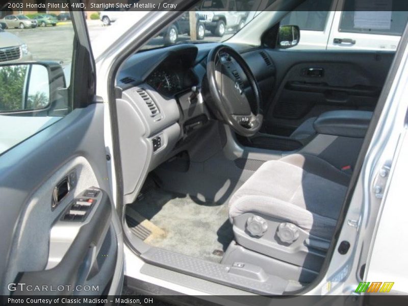 Starlight Silver Metallic / Gray 2003 Honda Pilot LX 4WD