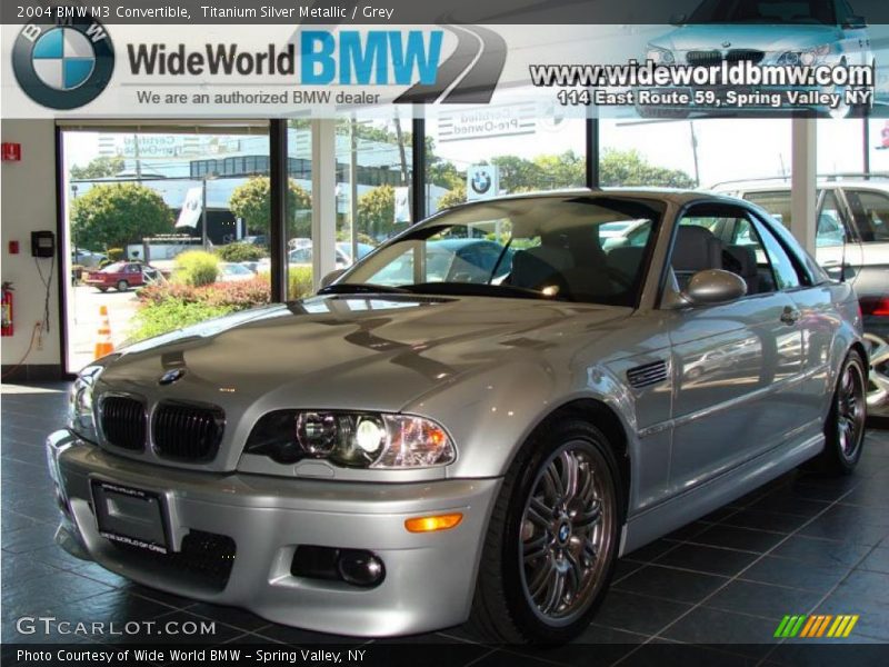 Titanium Silver Metallic / Grey 2004 BMW M3 Convertible