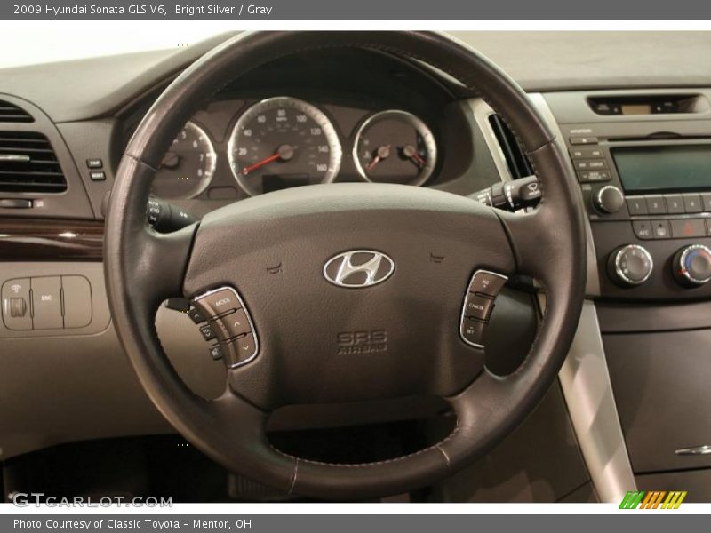 Bright Silver / Gray 2009 Hyundai Sonata GLS V6