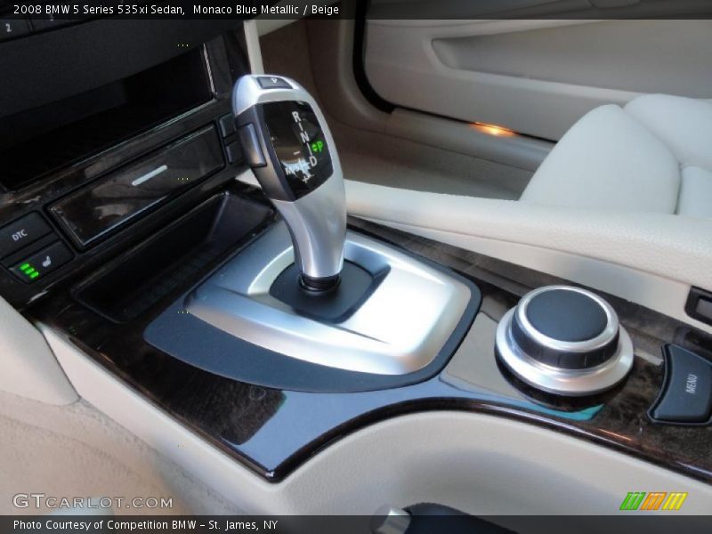 Monaco Blue Metallic / Beige 2008 BMW 5 Series 535xi Sedan