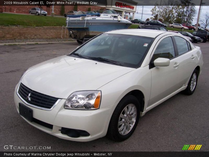 Dover White Pearl / Medium Gray 2009 Mitsubishi Galant ES