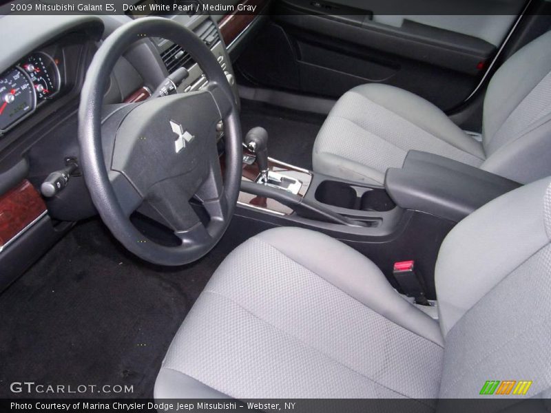Dover White Pearl / Medium Gray 2009 Mitsubishi Galant ES