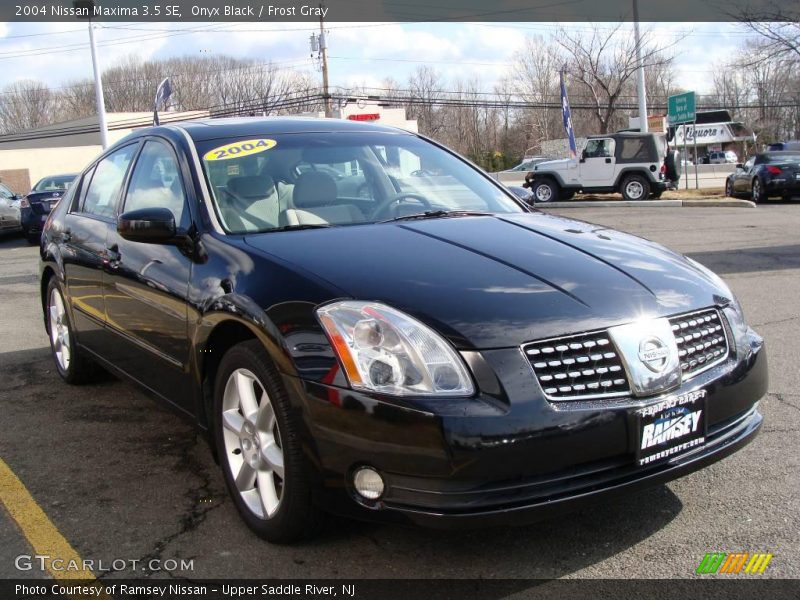 Onyx Black / Frost Gray 2004 Nissan Maxima 3.5 SE