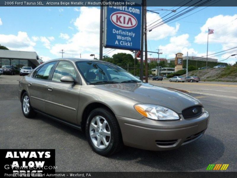 Arizona Beige Metallic / Medium/Dark Pebble Beige 2006 Ford Taurus SEL