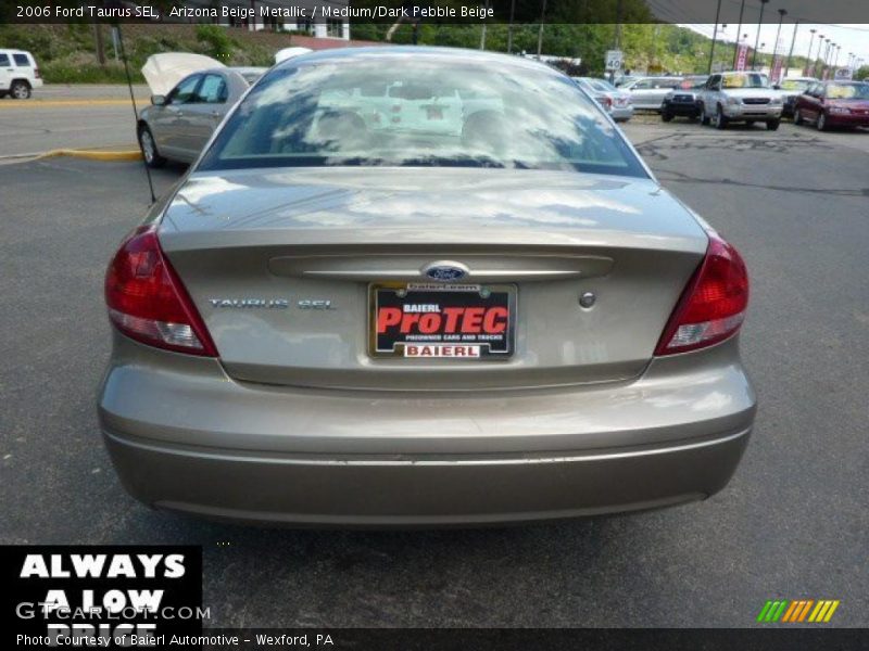 Arizona Beige Metallic / Medium/Dark Pebble Beige 2006 Ford Taurus SEL