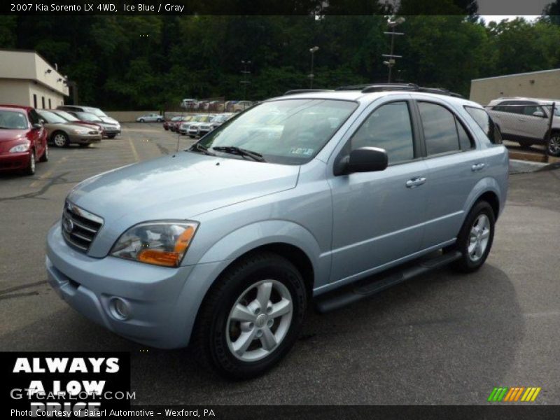 Ice Blue / Gray 2007 Kia Sorento LX 4WD