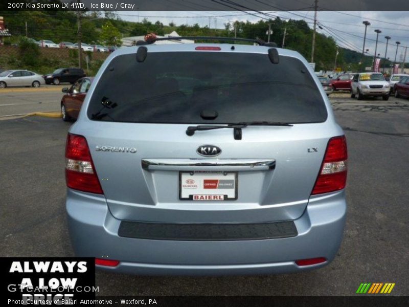 Ice Blue / Gray 2007 Kia Sorento LX 4WD