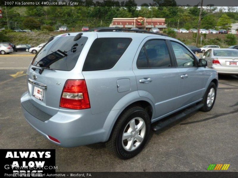 Ice Blue / Gray 2007 Kia Sorento LX 4WD
