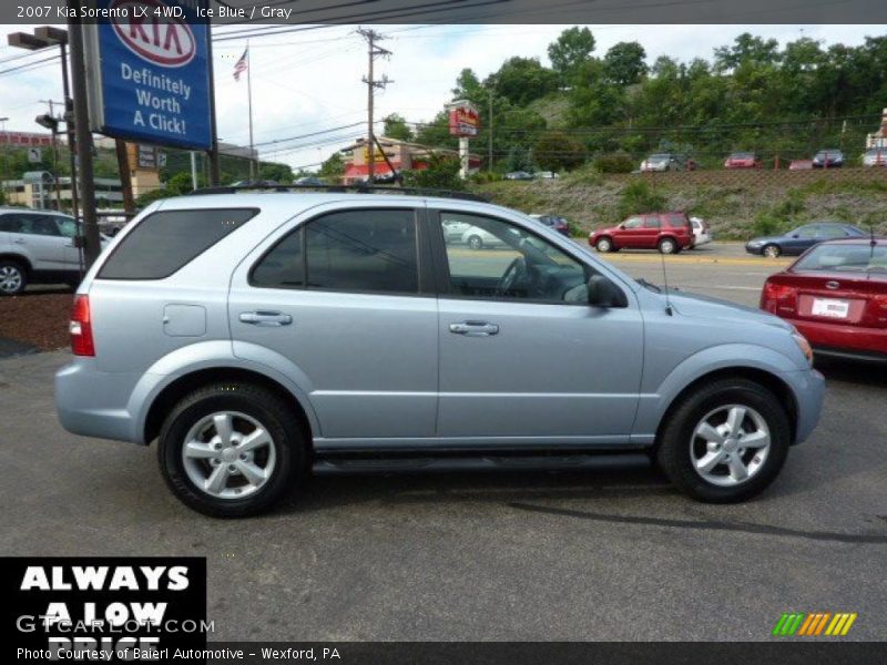 Ice Blue / Gray 2007 Kia Sorento LX 4WD