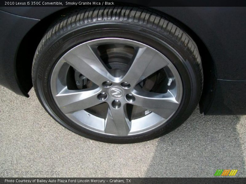 Smoky Granite Mica / Black 2010 Lexus IS 350C Convertible