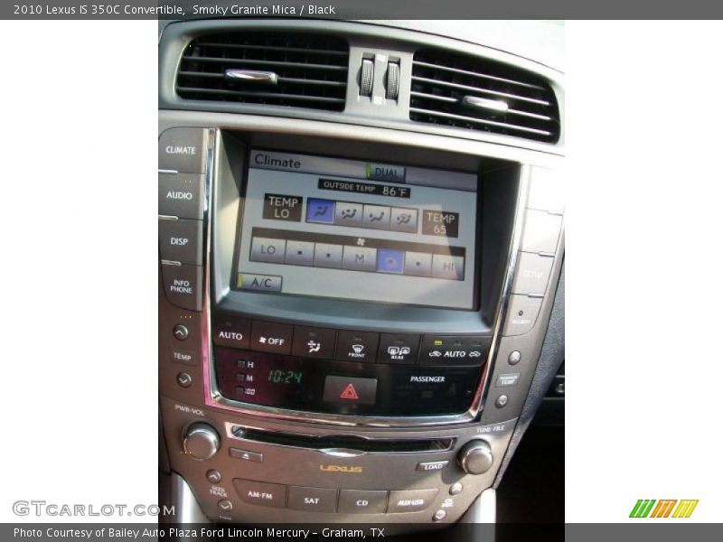 Smoky Granite Mica / Black 2010 Lexus IS 350C Convertible