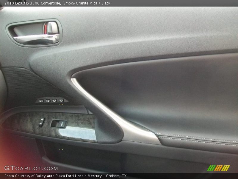 Smoky Granite Mica / Black 2010 Lexus IS 350C Convertible