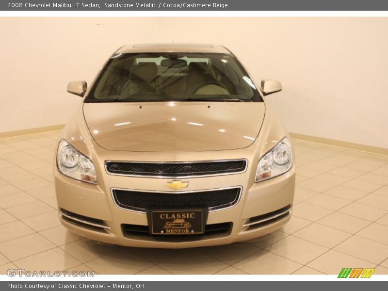 Sandstone Metallic / Cocoa/Cashmere Beige 2008 Chevrolet Malibu LT Sedan