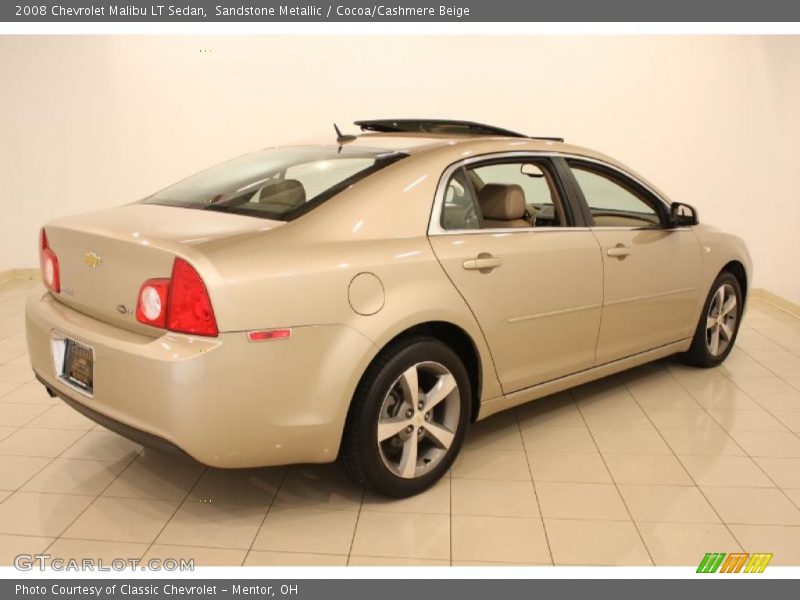 Sandstone Metallic / Cocoa/Cashmere Beige 2008 Chevrolet Malibu LT Sedan