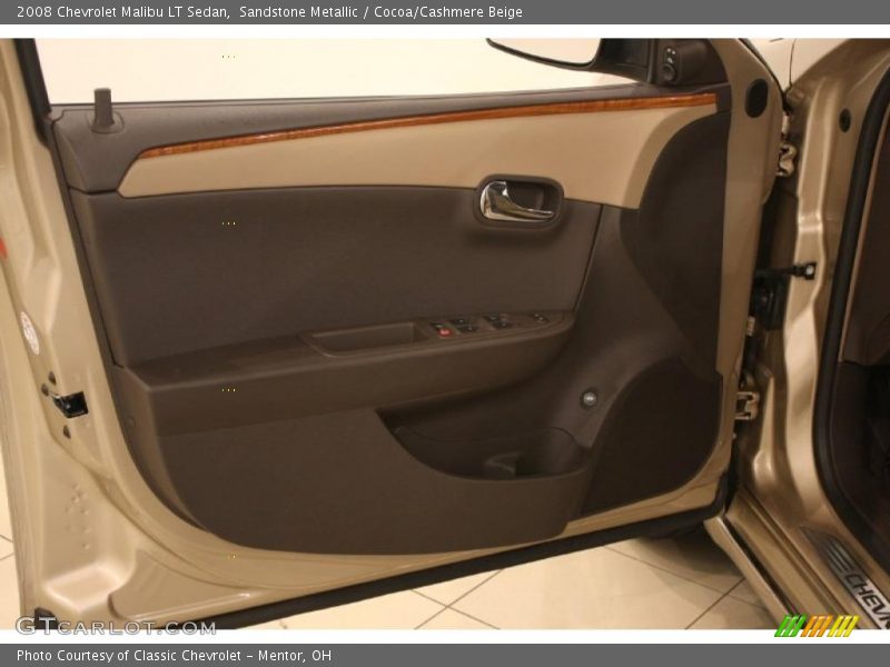 Sandstone Metallic / Cocoa/Cashmere Beige 2008 Chevrolet Malibu LT Sedan