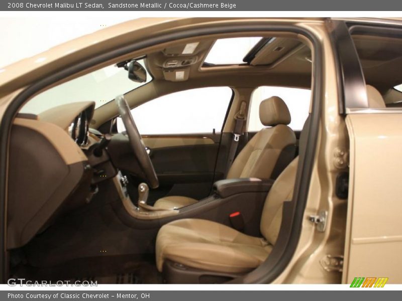 Sandstone Metallic / Cocoa/Cashmere Beige 2008 Chevrolet Malibu LT Sedan
