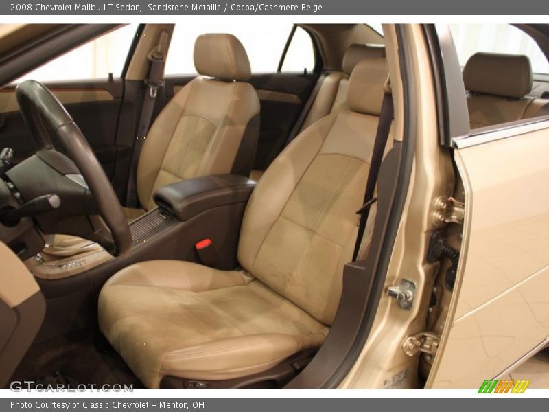 Sandstone Metallic / Cocoa/Cashmere Beige 2008 Chevrolet Malibu LT Sedan