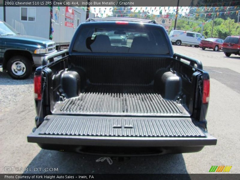 Indigo Blue Metallic / Graphite 2003 Chevrolet S10 LS ZR5 Crew Cab 4x4