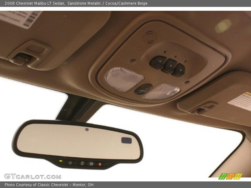 Sandstone Metallic / Cocoa/Cashmere Beige 2008 Chevrolet Malibu LT Sedan