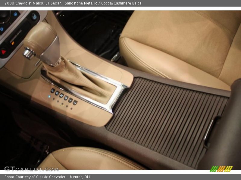 Sandstone Metallic / Cocoa/Cashmere Beige 2008 Chevrolet Malibu LT Sedan