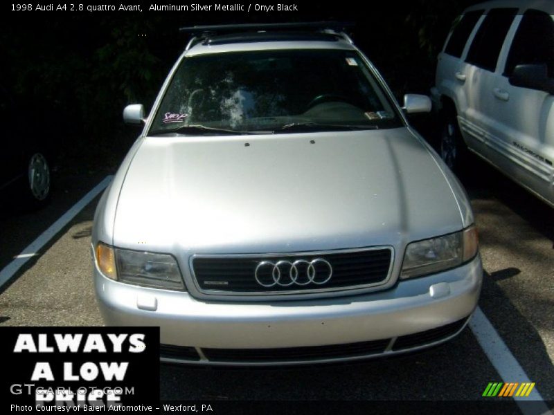 Aluminum Silver Metallic / Onyx Black 1998 Audi A4 2.8 quattro Avant
