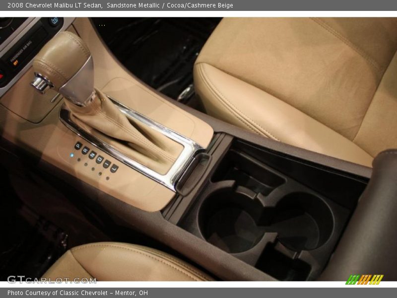 Sandstone Metallic / Cocoa/Cashmere Beige 2008 Chevrolet Malibu LT Sedan
