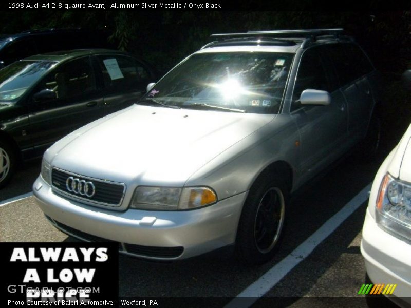 Aluminum Silver Metallic / Onyx Black 1998 Audi A4 2.8 quattro Avant