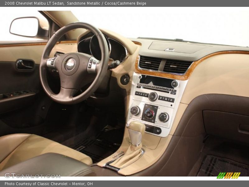 Sandstone Metallic / Cocoa/Cashmere Beige 2008 Chevrolet Malibu LT Sedan