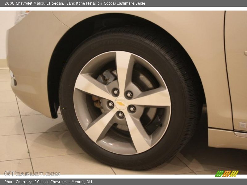 Sandstone Metallic / Cocoa/Cashmere Beige 2008 Chevrolet Malibu LT Sedan