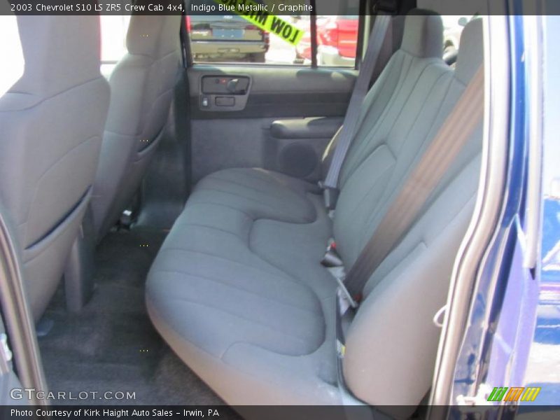 Indigo Blue Metallic / Graphite 2003 Chevrolet S10 LS ZR5 Crew Cab 4x4
